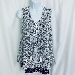 NWT Simply Noelle Floral Blouse Size X-Small